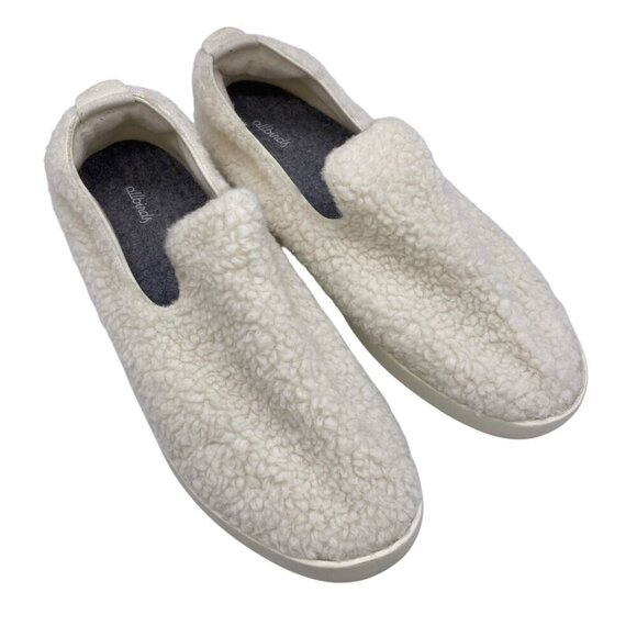 Allbirds Merino Wool Lounger Fluffs Men\'s 13 White Sherpa Slip On Loafer Sneaker main image 12
